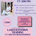 UV lash course extra add on for lash extensions
